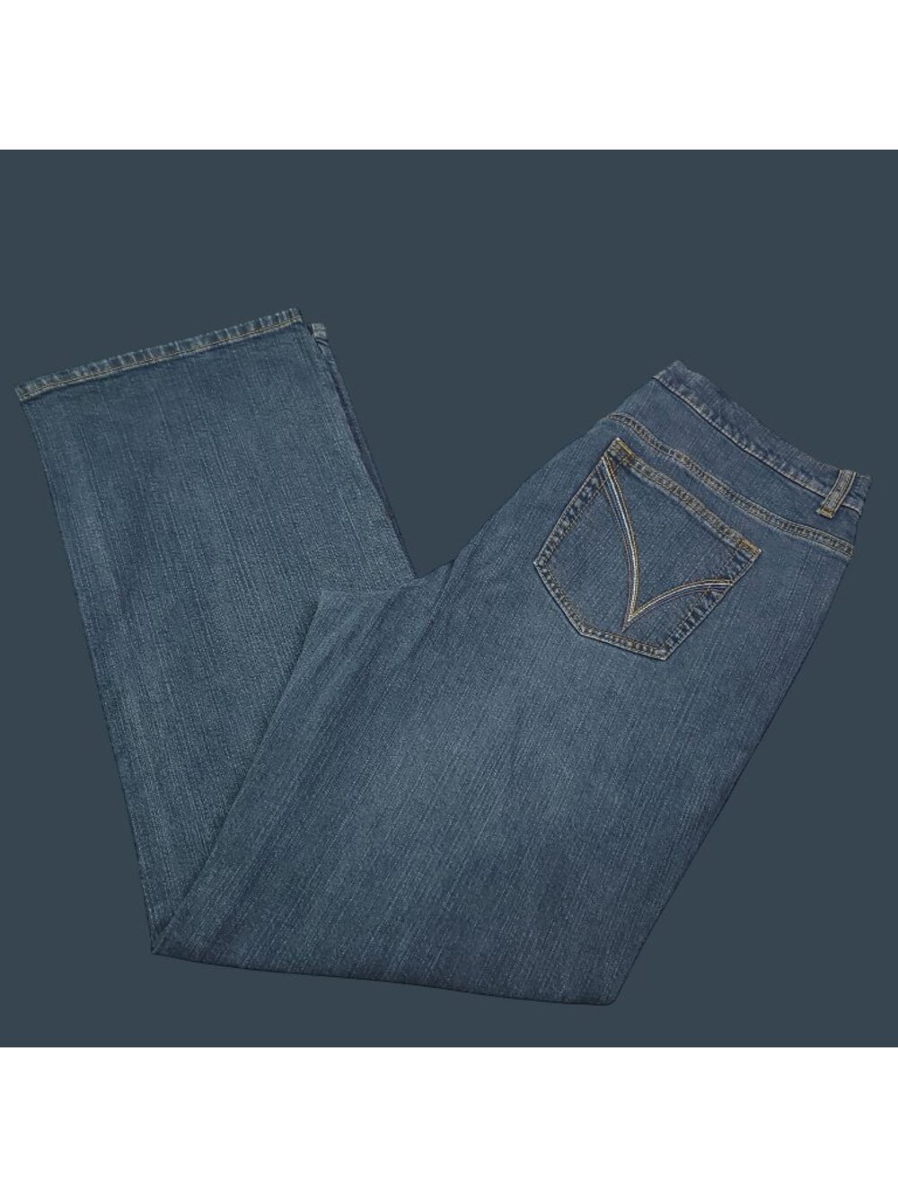 Venezia Bootcut Jeans 14 Mid Rise Dark Wash Stretch Womens Casual